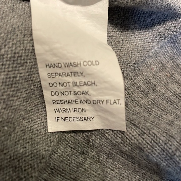 Jeanne Pierre Gray 100% Cotton Tunic gray Sweater Cowl Neck Long Sleeve Size 1X - Picture 5 of 15